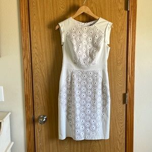 Adrianna Papell White Lace Dress